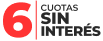 6 cuotas sin interés